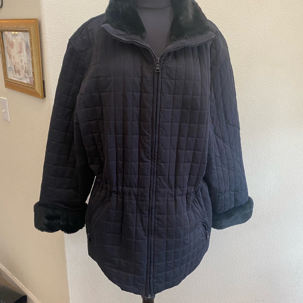 Marc New York Black quilted Coat